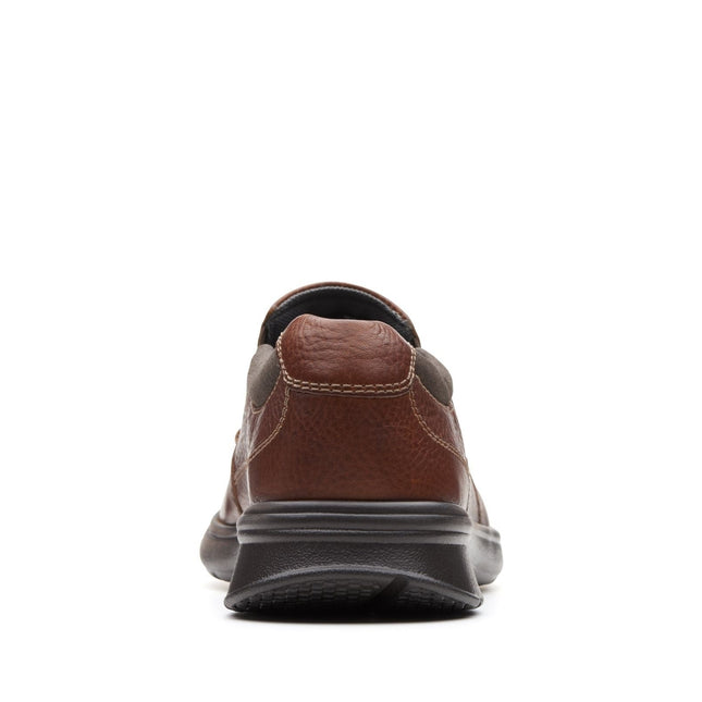 Clarks Cotrell Free Tobacco Leather - Wide Width Slip On - Lightweight & Long-lasting