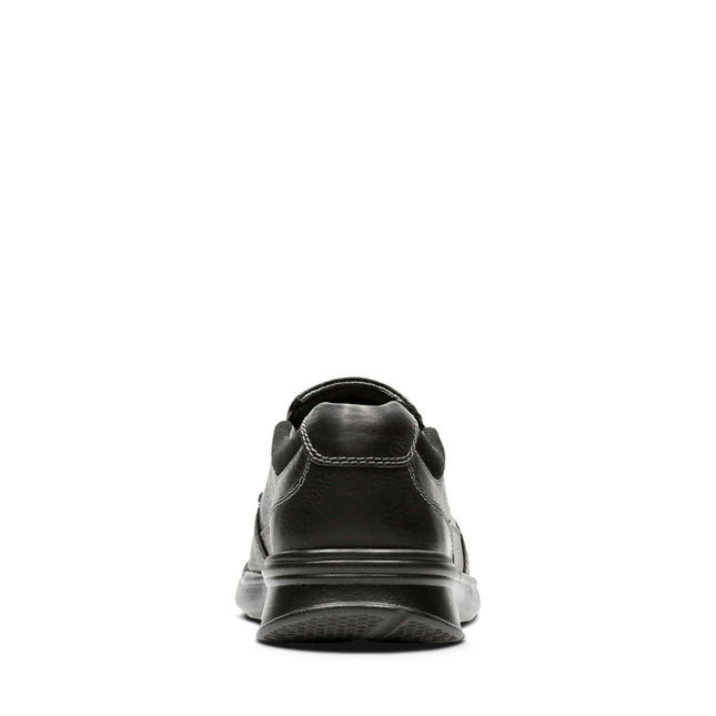 Clarks Cotrell Free Black Oily Leather - Standard Width - Lightweight & Long-lasting