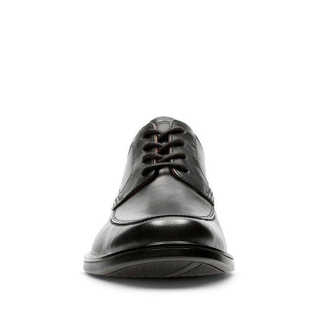 Clarks Un Aldric Park Black Leather Men’s Lace-Up Shoes – Comfort-Focused Leather Shoes for Everyday Wear & Smart-Casual Style