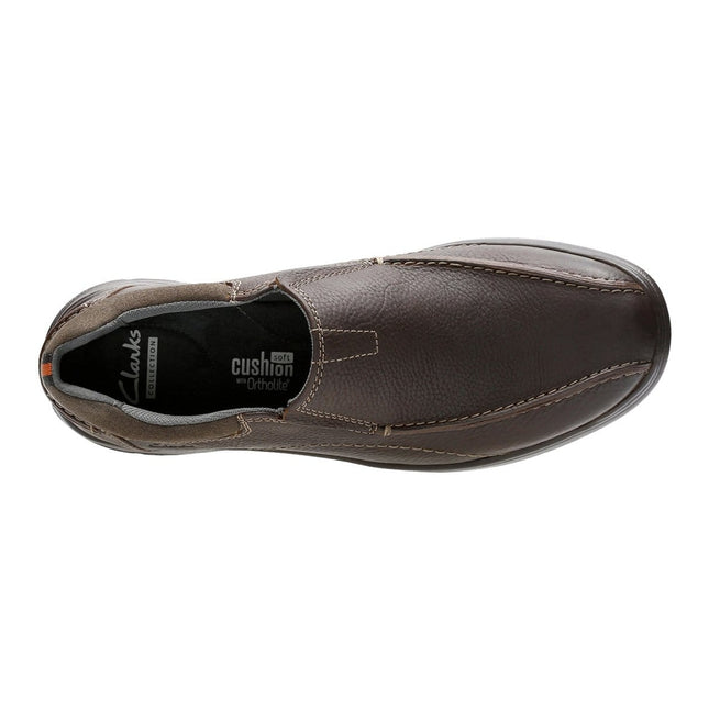 Clarks Men’s Cotrell Step Brown Oily Leather Wide-Width Lace-Up Shoes – Lightweight, Durable Leather Shoes with Cushioned Comfort & Long-Lasting Grip