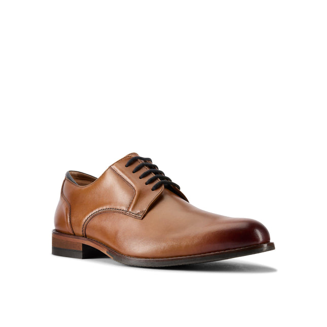 Clarks CraftArlo Lace Tan Leather – Men’s Classic Oxford Lace-Up Shoe