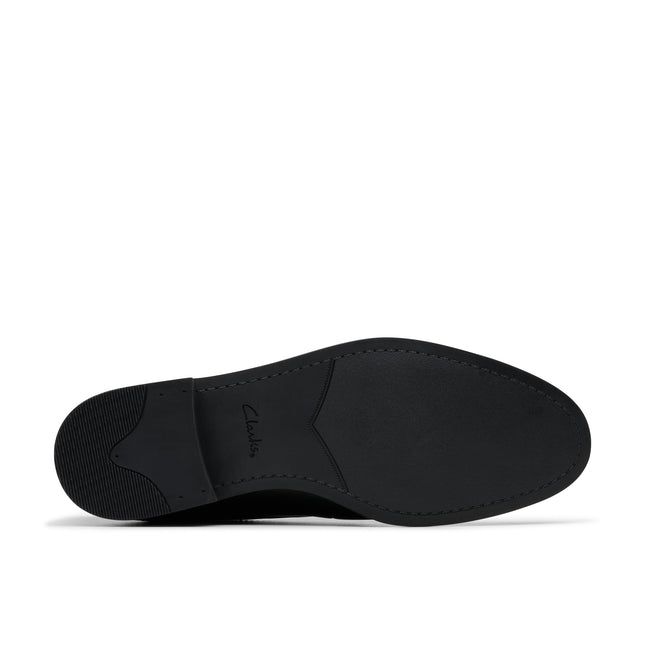Clarks Brandon Lace Black Leather Derby Shoes – Classic Men’s Lace-Up Office & Formal Shoe