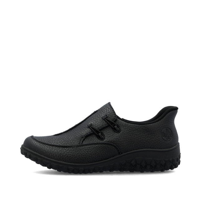Rieker 59559-00 Black Womens Slip-on Shoe