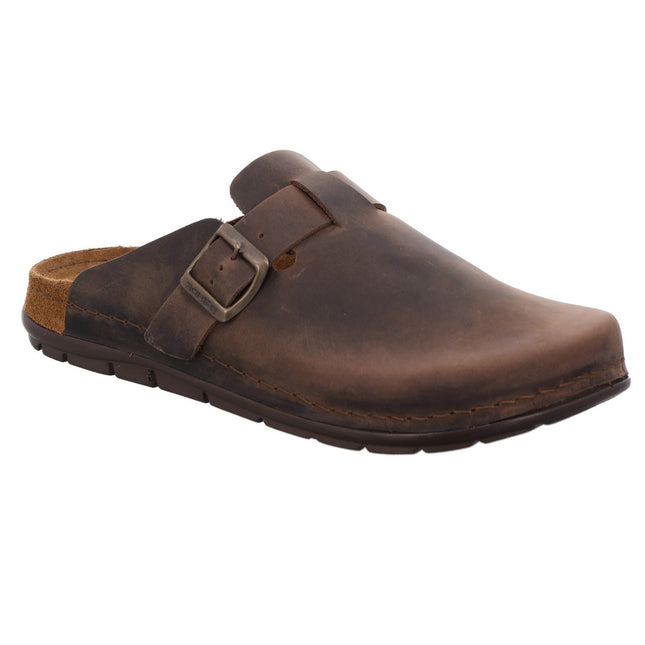 Rohde Men’s 6743-72 Brown Leather Slip-On Shoe – Comfortable Indoor/Outdoor Leather Shoe