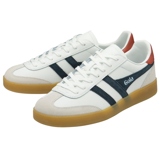 Gola Viper Leather White/Navy/Rust/Gum