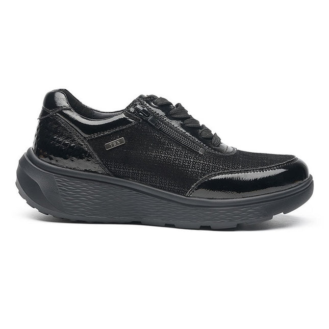 G Comfort S-2725SF Black Combi Wide Fit Trainer Waterproof
