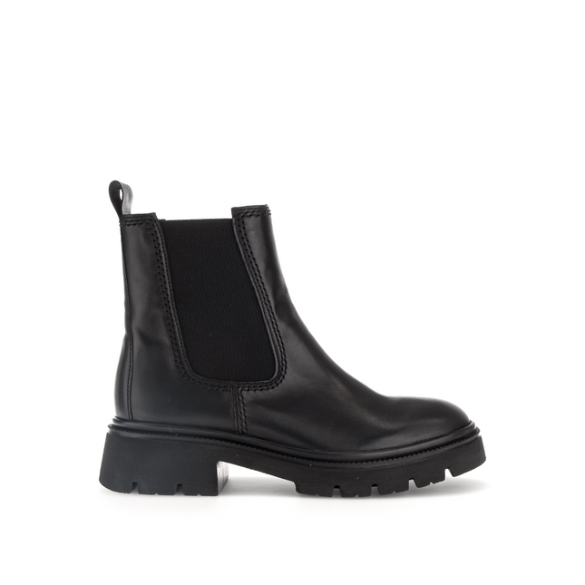 Gabor Women’s 71.850.27 Marissa Black Leather Ankle Boot – Best Fitting Side-Zip Comfort Boot