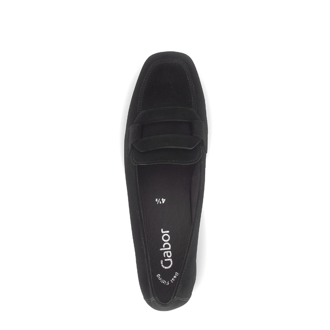 Gabor 75.261.17 Great Black Suede Loafer
